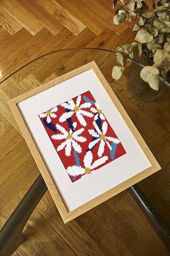 DMC Tapestry kit - Abstract Flowers, Multi, 18 cm x 22 cm - Image 3