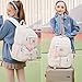 LXYGD Laptop Backpack 15.6 Inch Kids Elementary Middle High School Bag College Backpacks Anti Theft Travel Back Pack Large Bookbags for Teens Girls Women Students (Off-white)