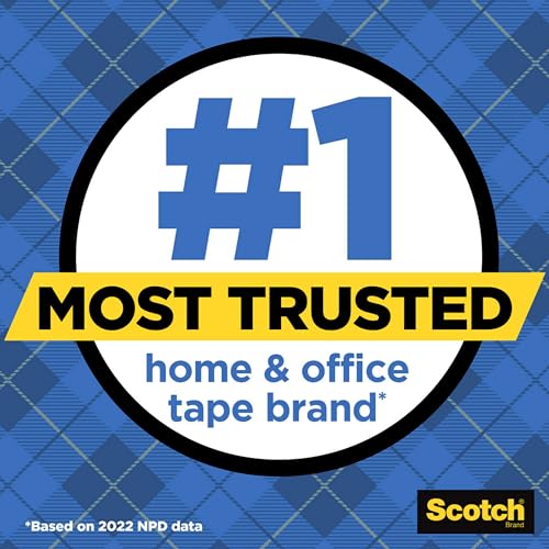 image for Scotch Wall-Safe Tape, 1 Dispenser Roll, Clear Removable Wall Tape wit