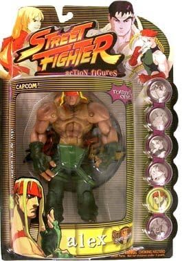 Street Fighter Round 1 Alex Action Figure (Player One - Green Outfit) by Street Fighter