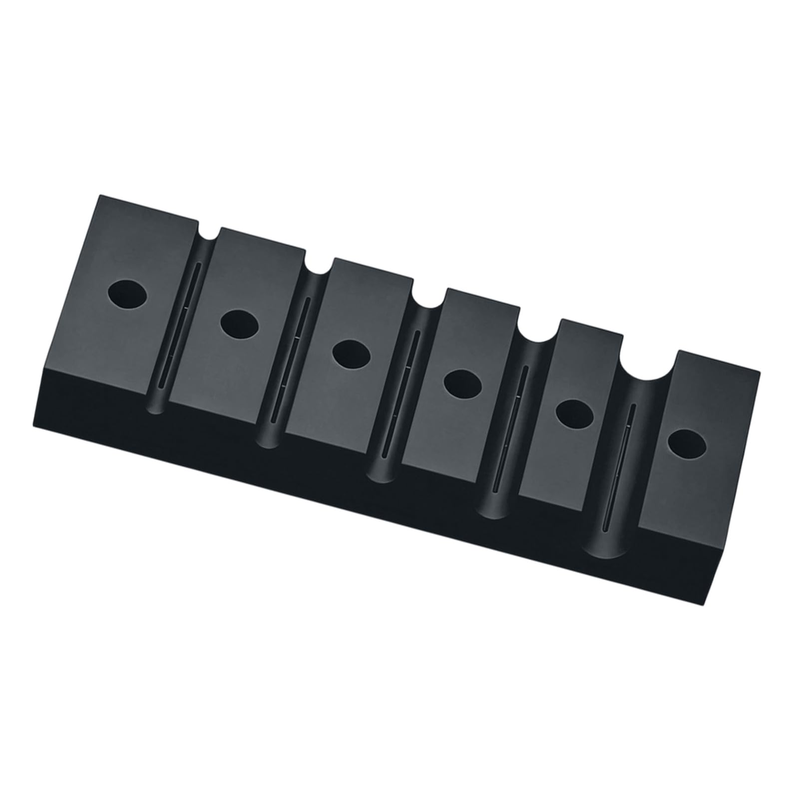 Carotoe Black Cable Service Holder Aid Polymer Multi-Slot Wire Stripping Block 3.74In For Secure Manual Positioning And Home Tasks Wire Holder Jig Cable Guide Prep Aid Hand Setup Slot Guide Fixing Stand Appliance