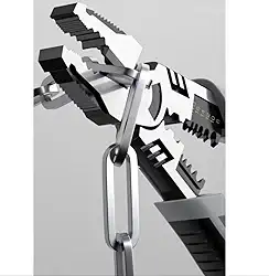 Alicate Multifuncional Universal, 20.7cm, Ferramenta para Corte de Fios e Cabos, Preto e Branco