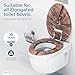 SANILO Wooden Toilet Seat with Soft Close [ELONGATED] - Decorative, Quiet & Slow Close Molded Wood Seat - With Strong Bumpers & Hinges - Adjustable Fit - Old Tree