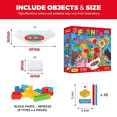 Iyuepeng Board Games For Kids & Adults Tetra Tower Balance Stacking Toys Perfect For Family Games, Parties, Travel #TOP1