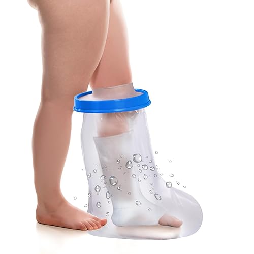 Waterproof Extra Wide Leg Cast Cover for Shower Adults, Extra Large Leg Shower Cover, Watertight Foot Protector for Plus Size Adults Surgery Shower