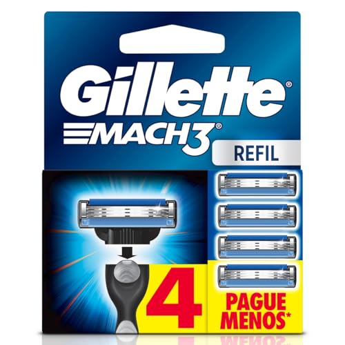 Gillette Refil Para Barbear Mach3 Leve 4 Pague 3