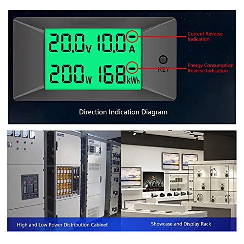LCD Digital Display Ammeter Voltmeter Multimeter, PZEM‑025 Energy Meter Voltage Current Indicator Voltmeter 50A - Image 2