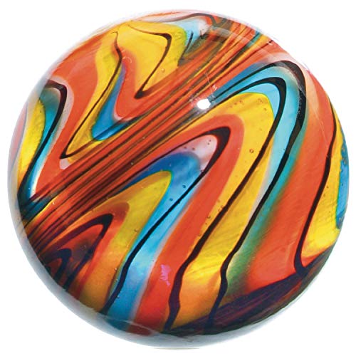 MaRécréation- 1 Bille d'art Réalisée en Verre de Bohême-20 mm de Diamétre, T9-OYVP-8EBS Cover