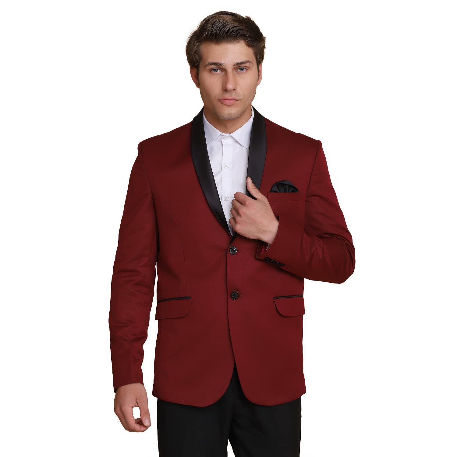 tahvo Men's Single Breasted Regular Fit Blazer for Occasion, Weddings, Party-picture-52