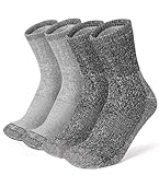 [HASOME] 靴下 メンズ ウール 厚手 冬用 【極暖・極厚手・毛玉出来にくい】 ウールソックス 登山用靴下 防寒 温かい靴下 裏起毛 吸汗 消臭 室内 アウトドア スキー キャンプ スポーツソックス 2足セット (L(23~27cm)