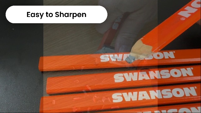 Pack 5 lápices carpintero Swanson Tool Co. naranja miniatura 6