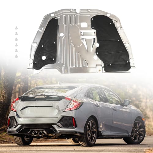Image of Engine Splash Guard Compatible with Honda Civic 2016-2021 Underbody Shield Plate Replacement for 74110-TBA-A00 90674-TY2-A01