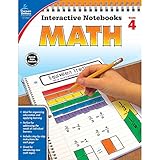 Carson Dellosa | Math Interactive Notebook | 4th Grade, 96pgs