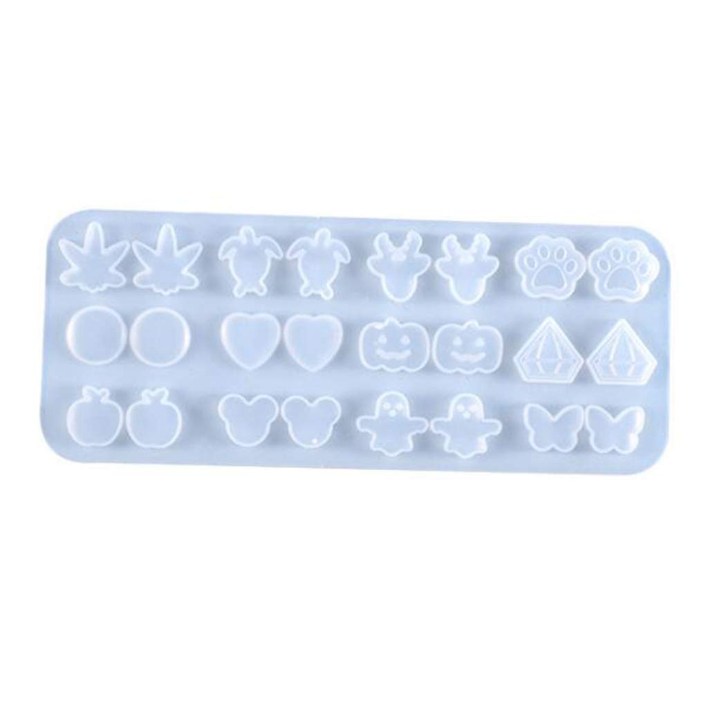 NTPHNB Handmade DIY Earrings Silicone Mold Eardrops Danglers UV Crystal Resin Epoxy Mold DIY Art Crafts Ear Studs Casting Mold