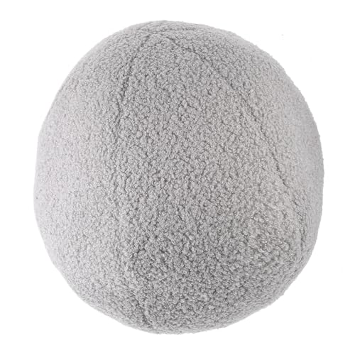 Coussin boule en peluche anti-affaissement oreiller rond confortable