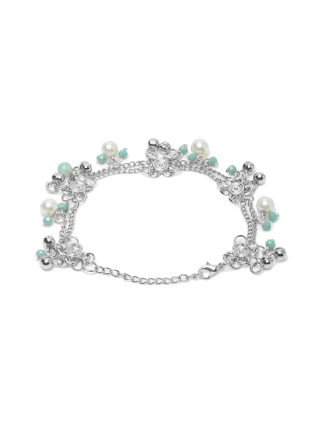 German Silver Plated Anklets for Women