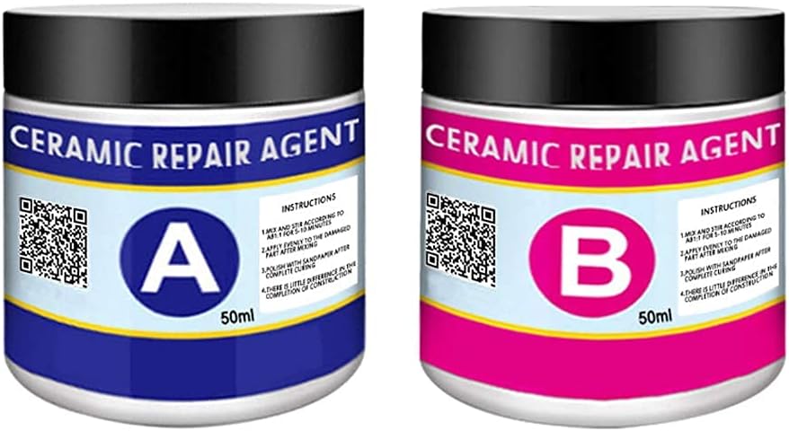 Shree Ganesh Ceramic Repair Paste Porcelain Shower Fiberglass Tiles Chips Scraps Drill Holes Repair Adhesive