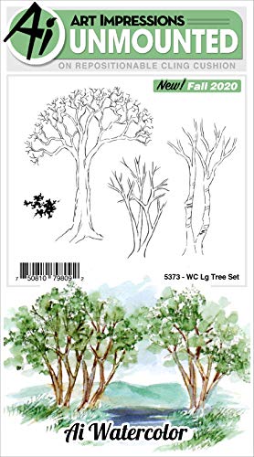 Art Impressions Watercolor Cling Rubber Stamps-Large Tree -Wc5373 #TOP18