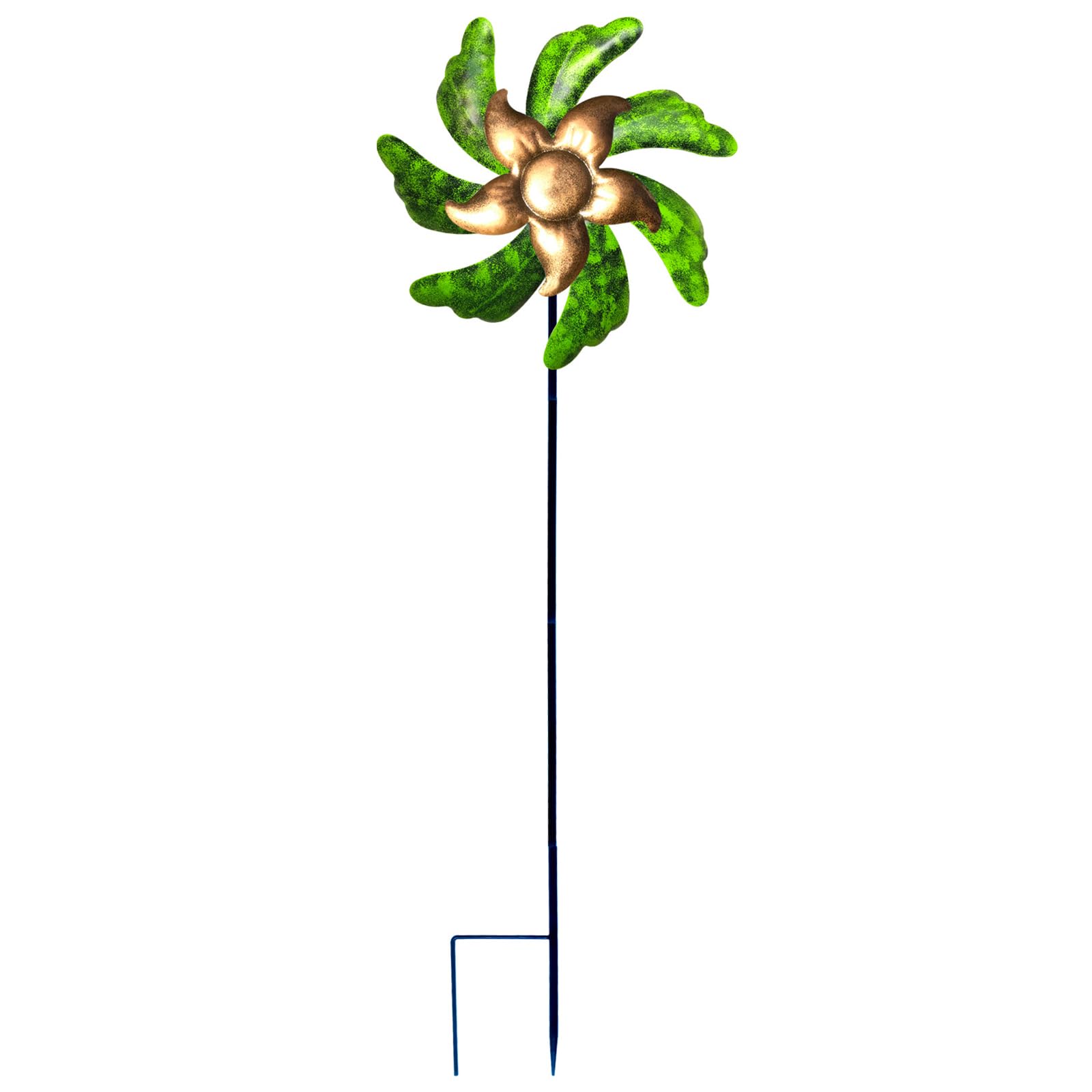 47-Inch Metal Wind Spinner - Durable Design with Vintage Charm, Eye-catching and Joyful Addition to Your Garden Decor