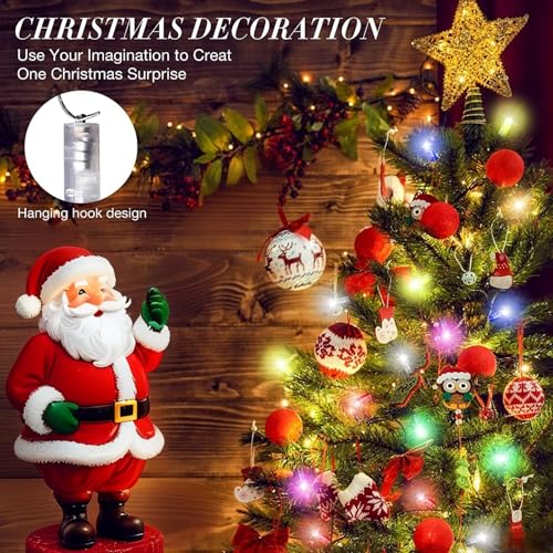 Luces LED de globo Yizhet con interruptor para iluminar farolillos sin cables 5