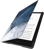 Vista 8 de Funda para Kindle Paperwhite (6.8", 11.ª generación, versión 2021) con correa de mano, funda inteligente rígida de PC con función de encendido