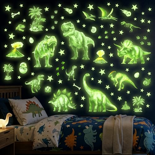 Vinilos Decorativos Dinosaurios Brillan en la Oscuridad miniatura 4