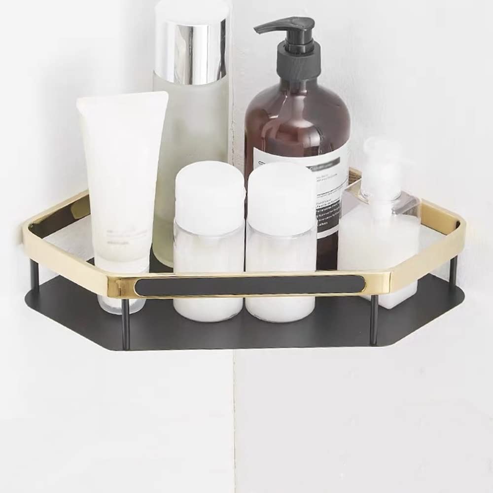 Shower shelf corner corner shower caddy Shower Shelf Racks Luxury Bathroom Shelf Bath Shower Shelf Total Brass Gold