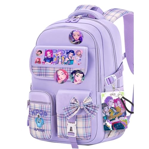 Vivixilan K-POP Backpack with Accessories and Cartoon Design
