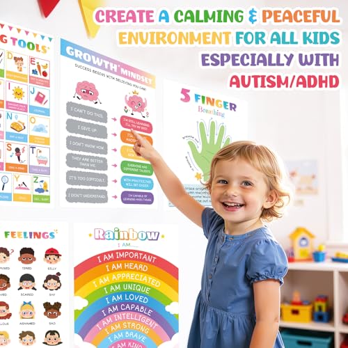 Save $3.49 on 9-Pack Mental Health Calming Posters for Kids - Image 6