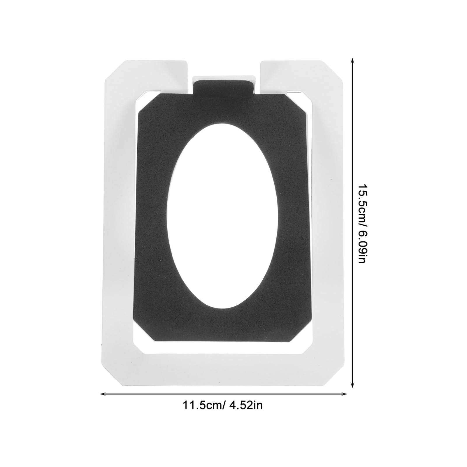 Hemoton Heavy Duty Metal Speaker Stand for Desktop Use for Gaming and Office Spaces Support for Bookshelf Speakers and Monitors Easy Setup and Space-Saving