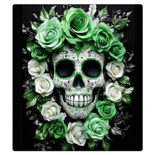 Fundas reutilizables para lavavajillas magnéticas Mexpekil de calavera y rosas