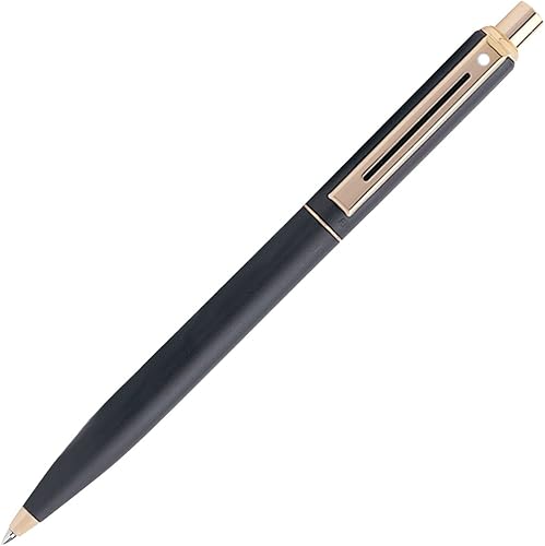 Sheaffer Sentinel – Bolígrafo Negro Mate, tapa & Barrel, Oro Tono recortar, (e232751)
