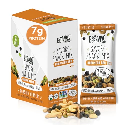 BeanVIVO Healthy Snacks for Adults & Kids with 7g Protein