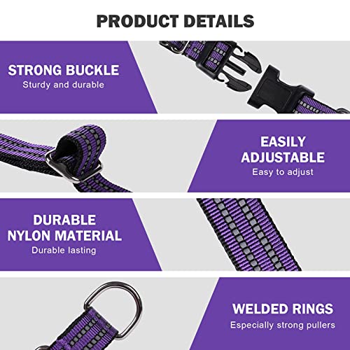 Martingale Dog Collars - Reflective Dog Collar With Quick Release Buckle Adjustable Nylon Training Dog Collar Suitable For Puppies For Small Medium Large Dogs. #TOP2