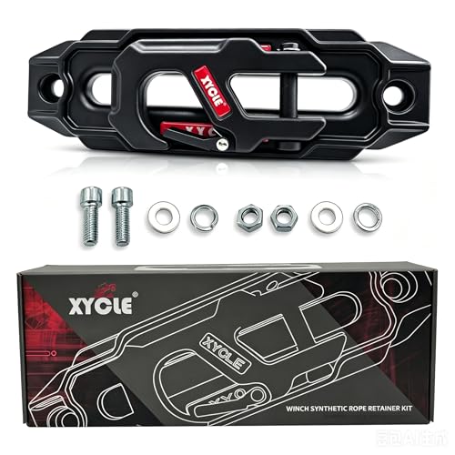 XYCLE Winch Fairlead with Tow Hook Black 10 in. (254 mm)