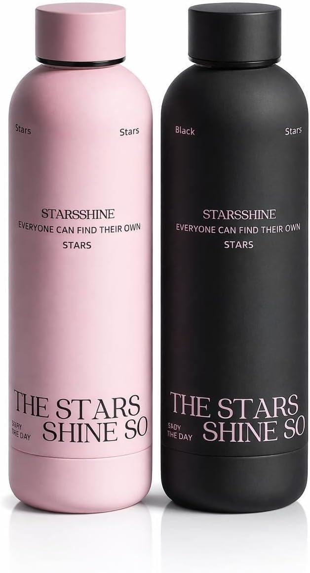 STARSSHINE 20oz Stainless Steel Water Bottle Vacuum Insulated Leakproof