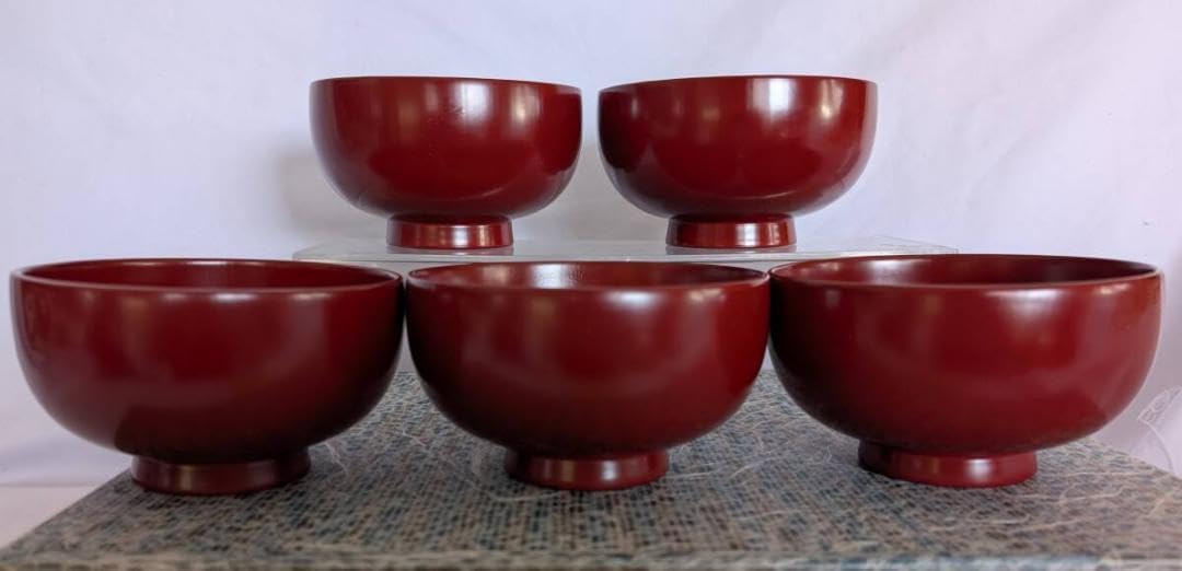 京の漆芸 寛文元年(1661年)創業 象彦 吸い物椀 5客 桐箱入り お椀 – 象