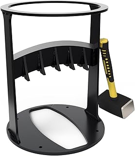 MANIOSHIYA Firewood Kindling Splitter 【XL】 with Enlarged Openning & 3LBS Solid Sledge Hammer, Manual Kindling Splitting Wedge, Sturdy Portable Firewood Cutter, Splits Firewood Safely and Easily