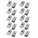 Aexit M4 24mmx10mm Home Hardware Iron White Zinc Plated Extruded U Nut Clip 20pcs Model:80as217qo777