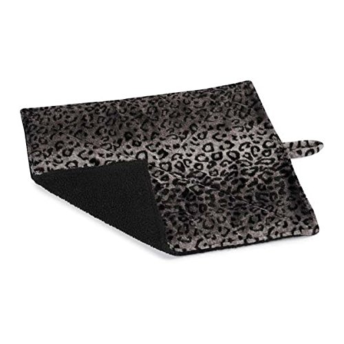 Prairie Horse Supply Quality Thermal Cat Mat And Free Cat Toy (Grey Leopard) (1 Mat) Cozy Self Heating Warming Kitty Kitten Puppy Small Dog Bed, Reversible Washable Pad, No Electricity #TOP2