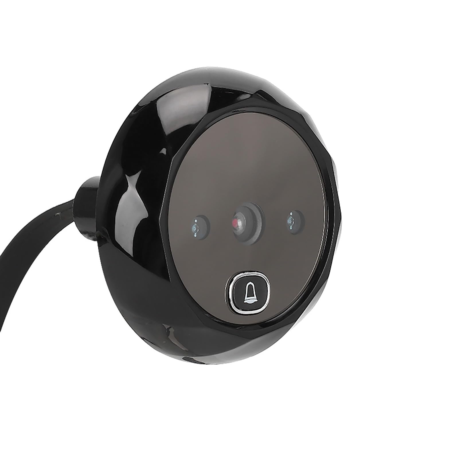Spioncino elettronico per videocitofono 2,4 pollici, visore per porte di sicurezza HD Videocamera digitale per visione notturna con allarme per sicurezza domestica