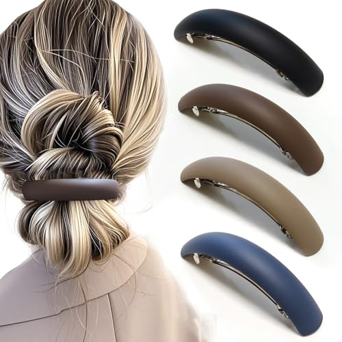 Markuii Large Hair Barrette 3.8 Inch No Slip Not Easy