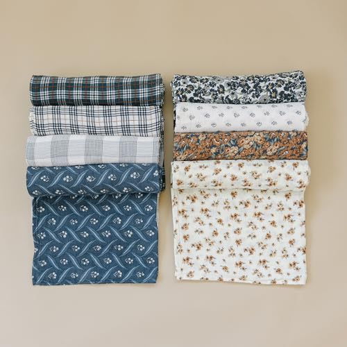 Image of Mebie Baby Autumn Bloom Muslin Swaddle, Modern and Neutral Swaddle Blanket for Baby Girl or Boy, Soft Baby Blankets, Newborn Swaddle Blanket, 0-3 Month, Comfy Wrap, Baby Essentials & Gifts