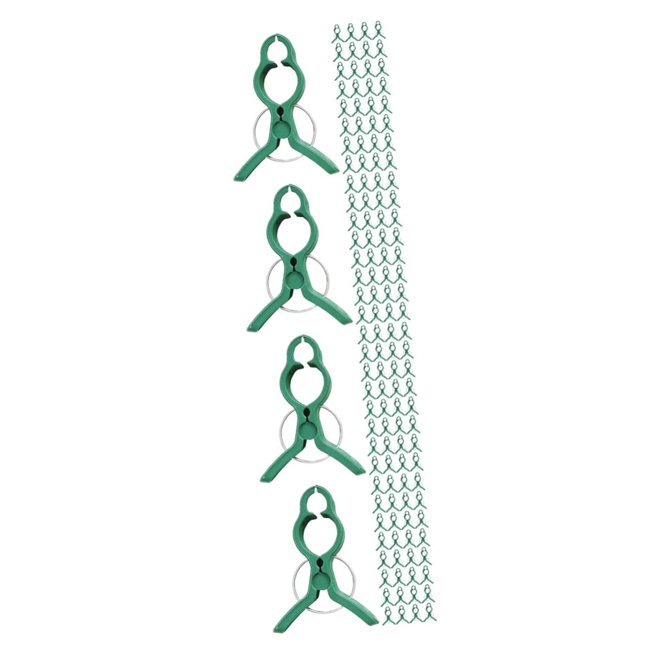 UPKOCH 4 Set Clip per Piante da Set Fermagli per Clip Regolabili E Resistenti per Piante Rampicanti E Accessori Pratici E Riutilizzabili per Giardinaggio 60 Pezzi*4