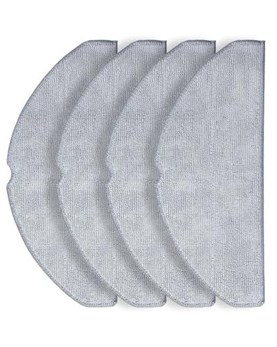 Image of 4-Pack Microfiber Mop Cloths for Roborock Q7 M5 / Q7 M5+ / Q7 L5 / Q7 L5+ Robot Vacuum Cleaner - Reusable Washing Mopping Cloths Pad Mop Pad Replacement Accessories for Efficient Floor Cleaning