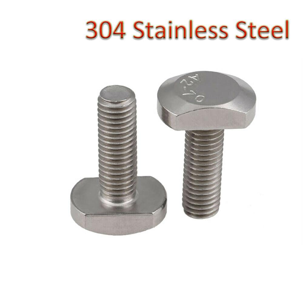 bulloni a testa quadrata, Viti a testa quadrata M4 M5 M6 M8 M10 M12 304 in acciaio inossidabile A2-70(100mm,M4(10Pcs