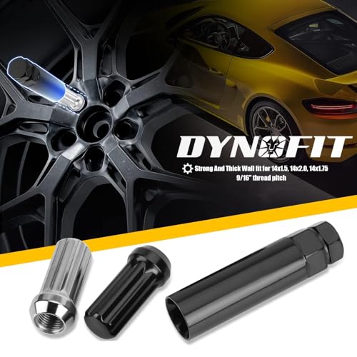 Image of DYNOFIT 7 Spline Lug Nuts Key for Wrench with 13 /16 inch(21mm) and 7 /8 inch(22mm) Hex, 7 Point Wheel Lock Nut Key Replacement Tool for 14x1.5, 14x2.0, 9 /16 inch Wheel Nuts