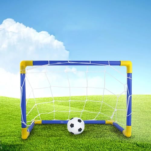 Kit 01 Mini Trave De Futebol + Bola + Bomba De Encher Golzinho Infantil