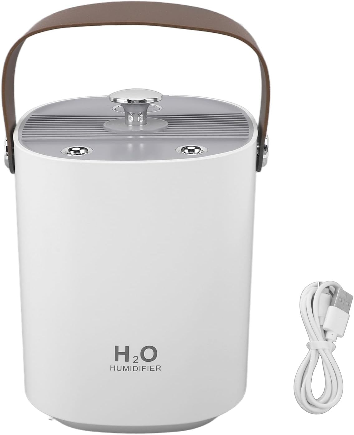 Domésticos Humidificador, Mini Humidificador Silencioso de Doble Pulverización de 1,2 L for Dormitorio (Verde)(Bianco)