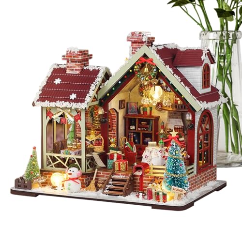 Kit Per Costruire Una Casa In Miniatura - Angolo Libri Creativo In Legno 3D Per Fai Da Te,Kit Per Costruire Una Piccola Casa Artigianale | Per Appassionati Famiglia Ragazzi Ragazze Adolescenti Progett